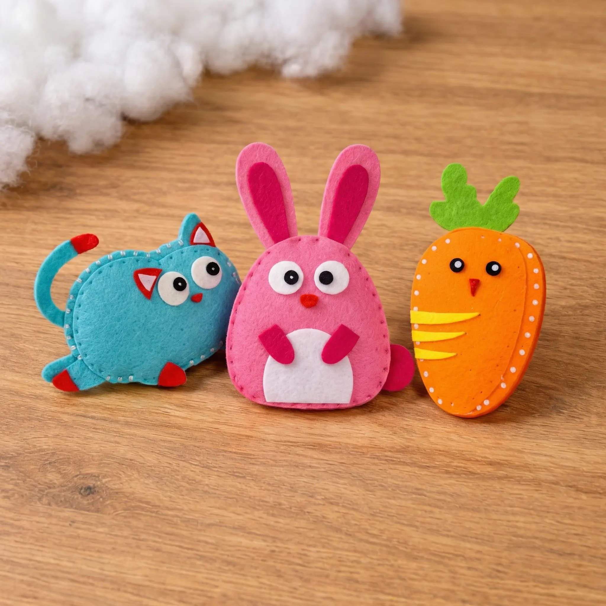 Waciaki - zestaw do nauki szycia dla dzieci (6 sztuk)